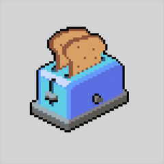 Pixel art illustration Toaster. Pixelated Toaster. Toaster Kitchen.
pixelated for the pixel art game and icon for website and video game. old school retro.
