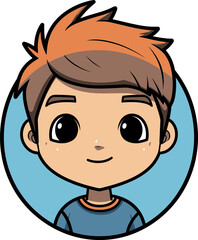 Obraz premium Vector Sketch of an Acte Child Vector Design of a Spirited Boy