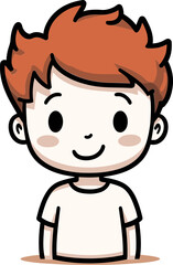 Vector Sketch of a Smiling Boy Dynamic Poses Boy Vector Artwork