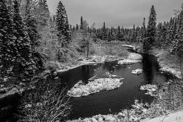 Winter Wonderland in Algonquin Provincial Park, Ontario, Canada