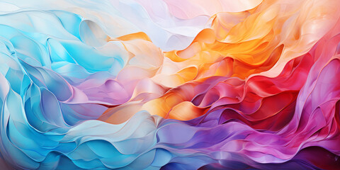 Fototapeta na wymiar Abstract flow of vivid colors