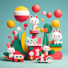 kitty-land-a-playful-trend-that-evokes-childhood-creativity-with-simple-shapes-and-primary-colors