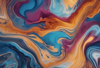 Fluid Art Abstract colorful background wallpaper Mixing paints Modern art Vibrant marble texture