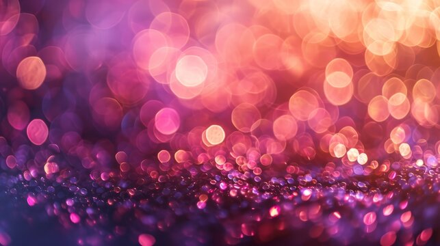 pink purple festival sand powder and sprinkles for a holiday celebration like christmas new year. shiny lights. isolated wallpaper background ads gifts wrap web design. Generative AI