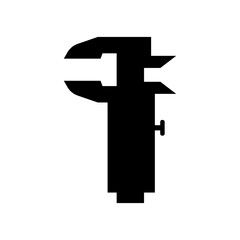 Vernier caliper glyph icon