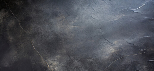 Natural black slate stone background pattern with high resolution. Top view. Copy space. - obrazy, fototapety, plakaty