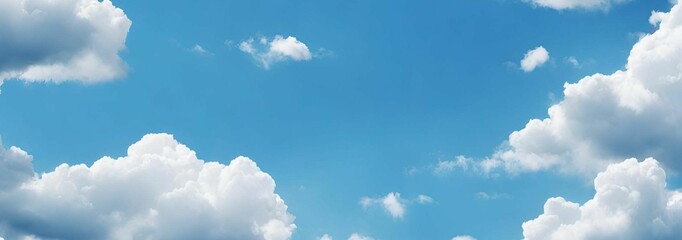 Cloud background with blue sky