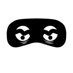 black and white mask