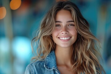 Obraz premium Portrait of a beautiful woman outdoors