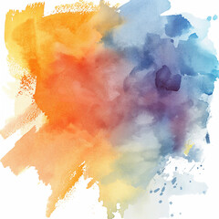 Abstract watercolor painted  for abstract background, colorful watercolor.
