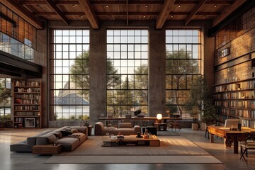  Very modern office with large windows