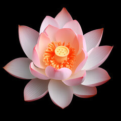 lotus flower in studio background, single lotus flower, Beautiful flower images