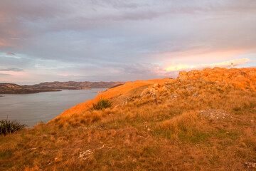Sunrise at Godley Head and Lyttelton Harbour - Banks Peninsula, New Zealand - 01