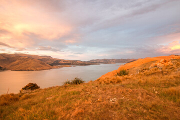 Sunrise at Godley Head and Lyttelton Harbour - Banks Peninsula, New Zealand - 02