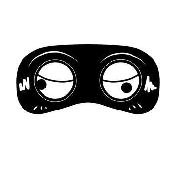 black glasses on white