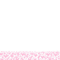 pink background with hearts