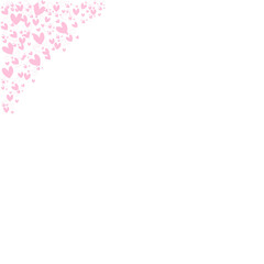 Fototapeta na wymiar pink border ,heart shape valentines 