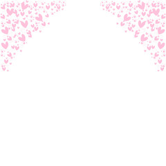 pink heart frame background