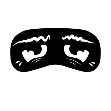 black and white mask