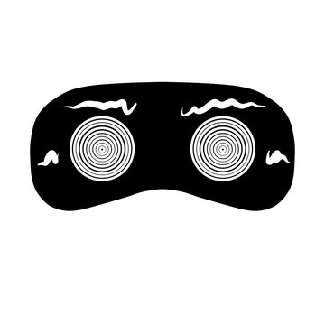 black and white eyes for mask
