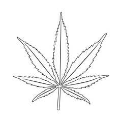Obraz premium Marijuana leaf icon