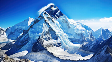 Majestic lake in high mountain.