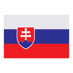 Fototapeta premium Slovakia state flag icon