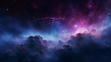 Digital galaxy colorful black hole scene abstract graphic poster web page PPT background