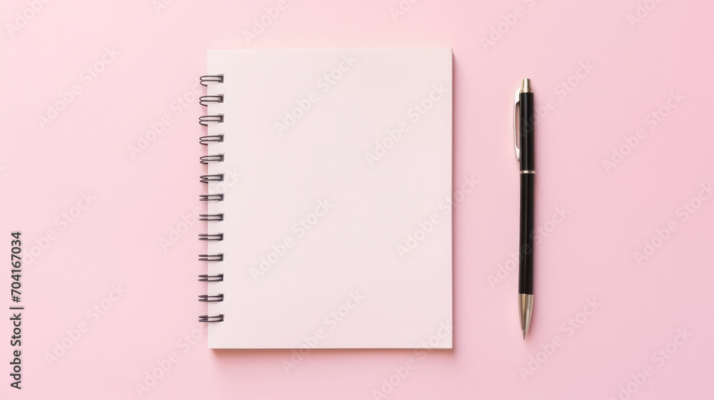 Poster white business education blank notepad copy notebook space office note background paper empty page
