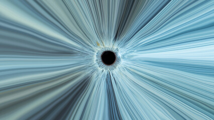 Light entering human eye at speed of light. Blue colored iris. Abstract background art work. 16:9...