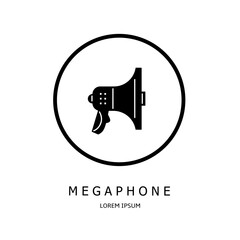 Logo vector design for business. Megaphone logos.