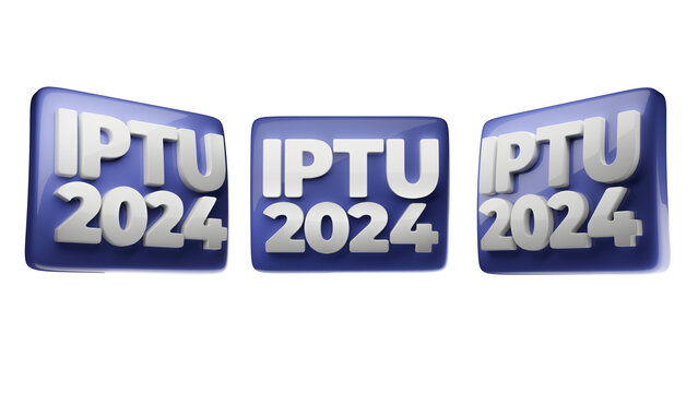 Set 8K de bot&otilde;es de IPTU 2024 para prefeituras, governo, imposto no Brasil, resid&ecirc;ncia, taxas, urbano,