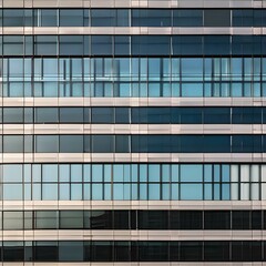 A modern skyscraper piercing the skyline with reflective glass windows3