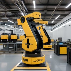 A cutting-edge robotics manufacturing facility with automated systems3