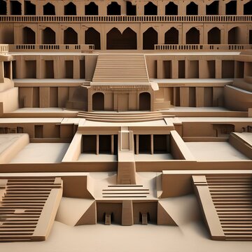 An ancient Sumerian city with ziggurats and ancient artifacts2