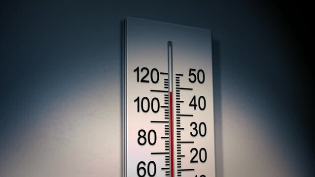 Thermometer with level at 110 degrees