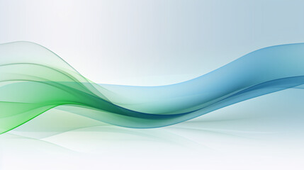 Abstract green curve background, gradient abstract PPT background