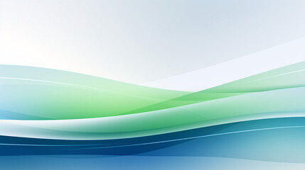 Abstract green curve background, gradient abstract PPT background