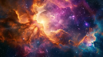 background with stars and nebula