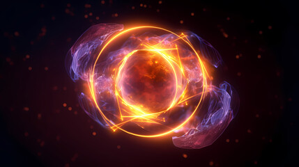 Obraz premium Technology abstract graphic poster web page PPT background, technology background