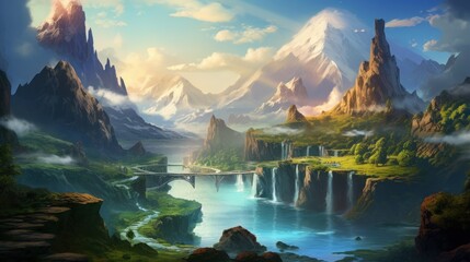 Fantasy Landscape Game Art