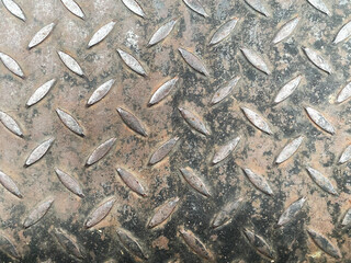 Black metal steel surfacebackground with copy space