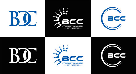 BCC logo. B C C design. White BCC letter. BCC, B C C letter logo design. Initial letter BCC letter logo set, linked circle uppercase monogram logo. B C C letter logo vector design.