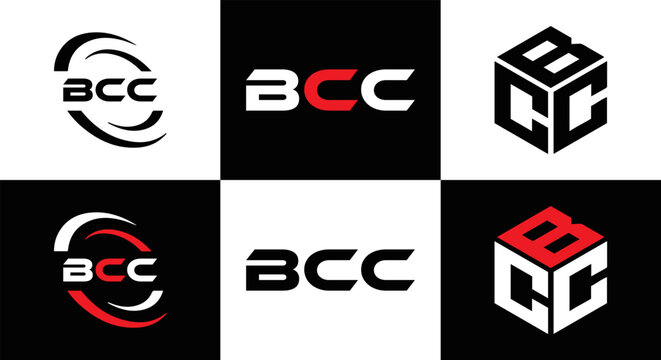 BCC logo. B C C design. White BCC letter. BCC, B C C letter logo design. Initial letter BCC letter logo set, linked circle uppercase monogram logo. B C C letter logo vector design.