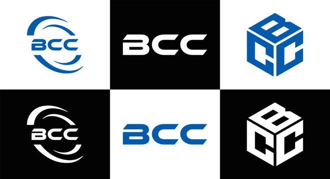BCC logo. B C C design. White BCC letter. BCC, B C C letter logo design. Initial letter BCC letter logo set, linked circle uppercase monogram logo. B C C letter logo vector design.