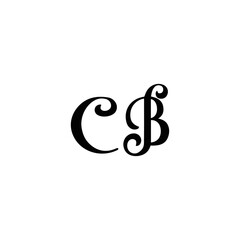 CB logo. C B design. White CB letter. CB, C B letter logo design. Initial letter CB letter logo set, linked circle uppercase monogram logo. C B letter logo vector design.