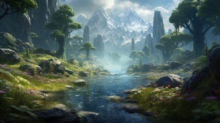 Fantasy Landscape Game Art