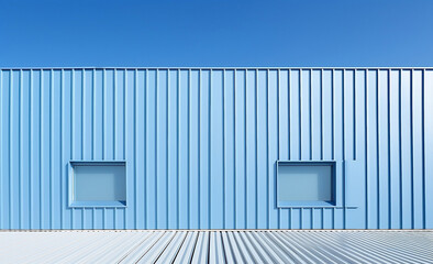 Blue Sky Shipping Container 
