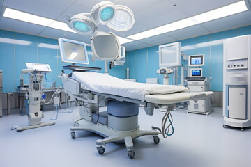 Advanced Medical Operating Room With Equipment