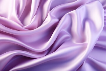 Purple silk fabric with waves